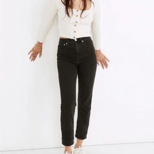 Madewell Women's Black Straight Leg Jeans
